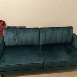 Velvet Green Couch