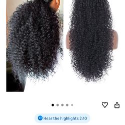 Brand new Drawstring Curly Ponytail 27”