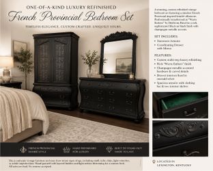 ✨ One-of-a-Kind Luxury Refinished French Provincial Bedroom Set ✨