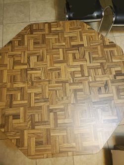 Octagonal wooden table