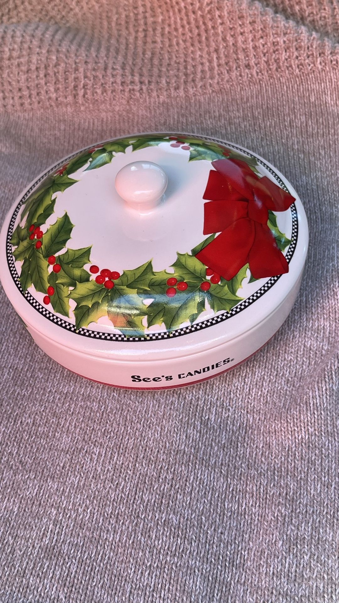 Sees Candies Covered Candy Dish