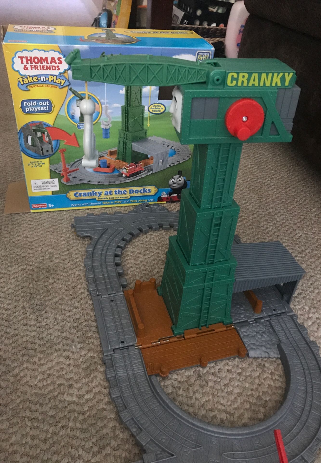 Thomas & Friends Take n play. Cranky at the Docks