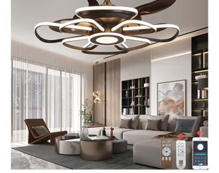 Ceiling Fan With Light Chandelier 