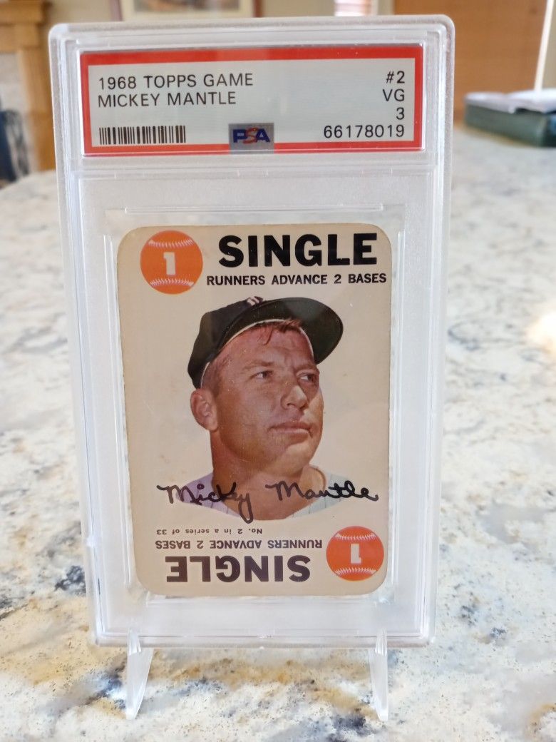 '68 Topps Game Mickey Mantle Baseball Card Plus More!