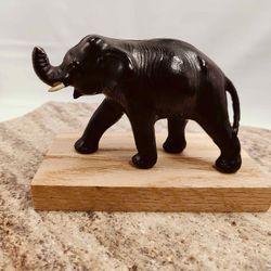 Black Elephant Statue