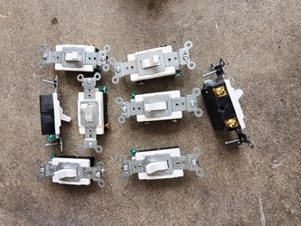 Toggle Light Switches Lot of 8
