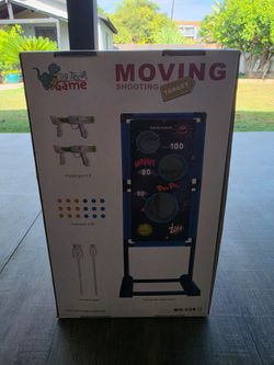 Moving shooting target toy