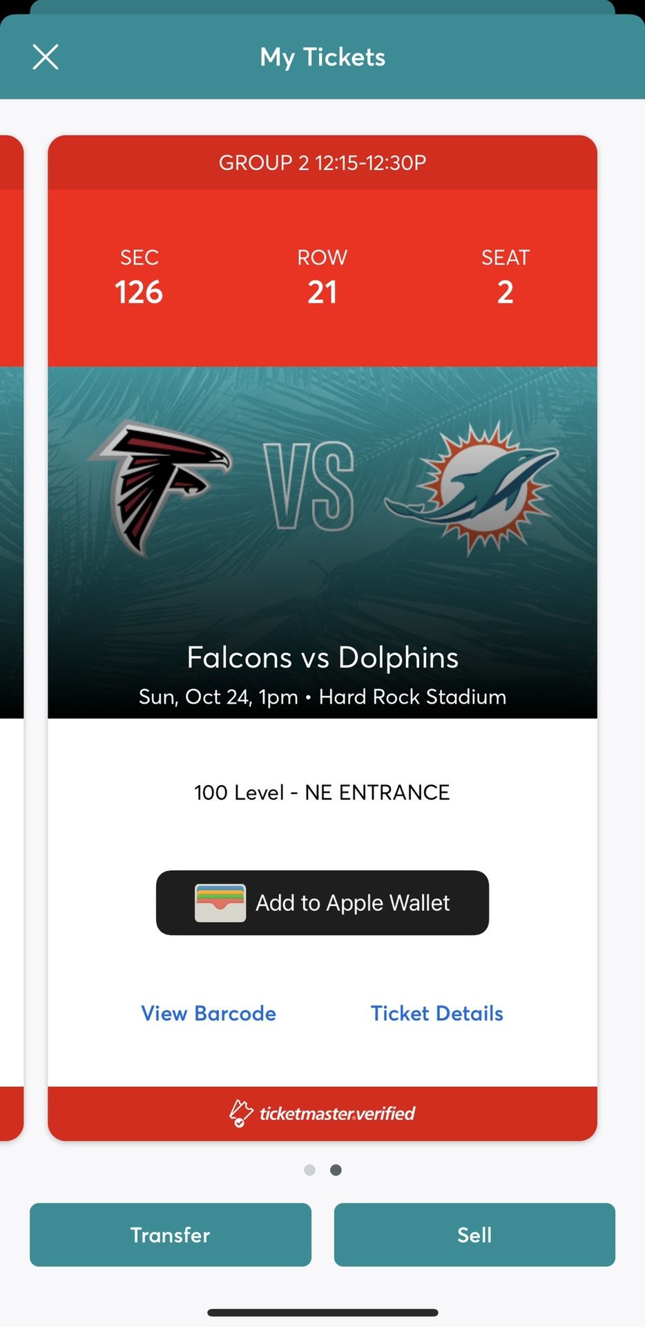 Dolphins vs Falcons Tickets