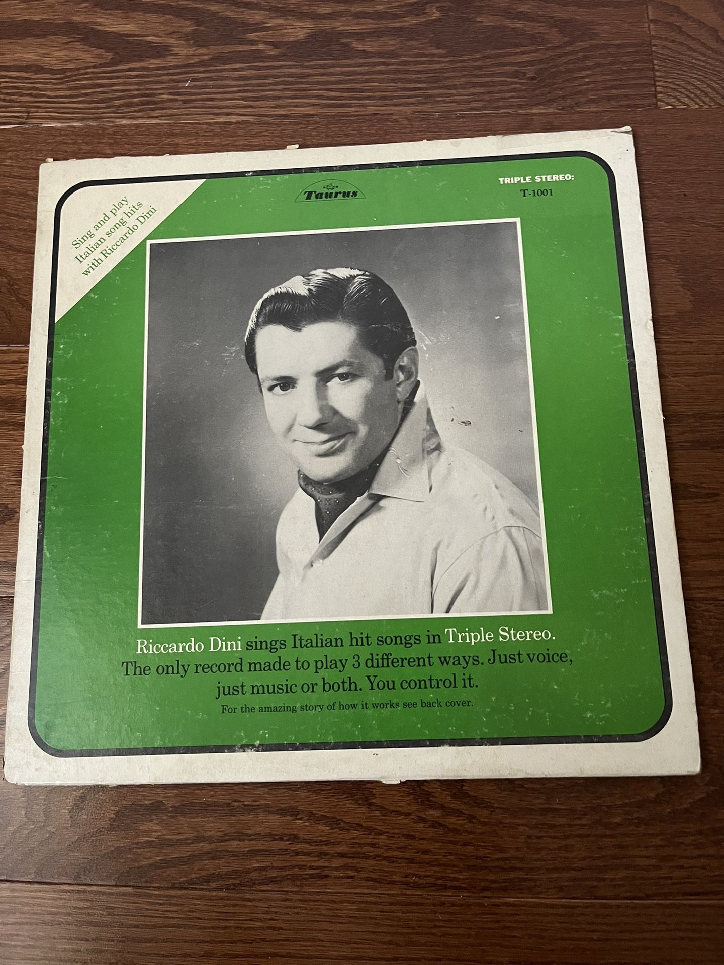 Riccardo Dini sings Italian hits songs in Triple stereo. 12” LP 33 RPM
