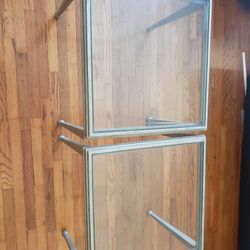 End Tables - wrought iron with glass.  Great for patio.