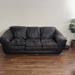 FREE leather Couch - SUPER comfortable 