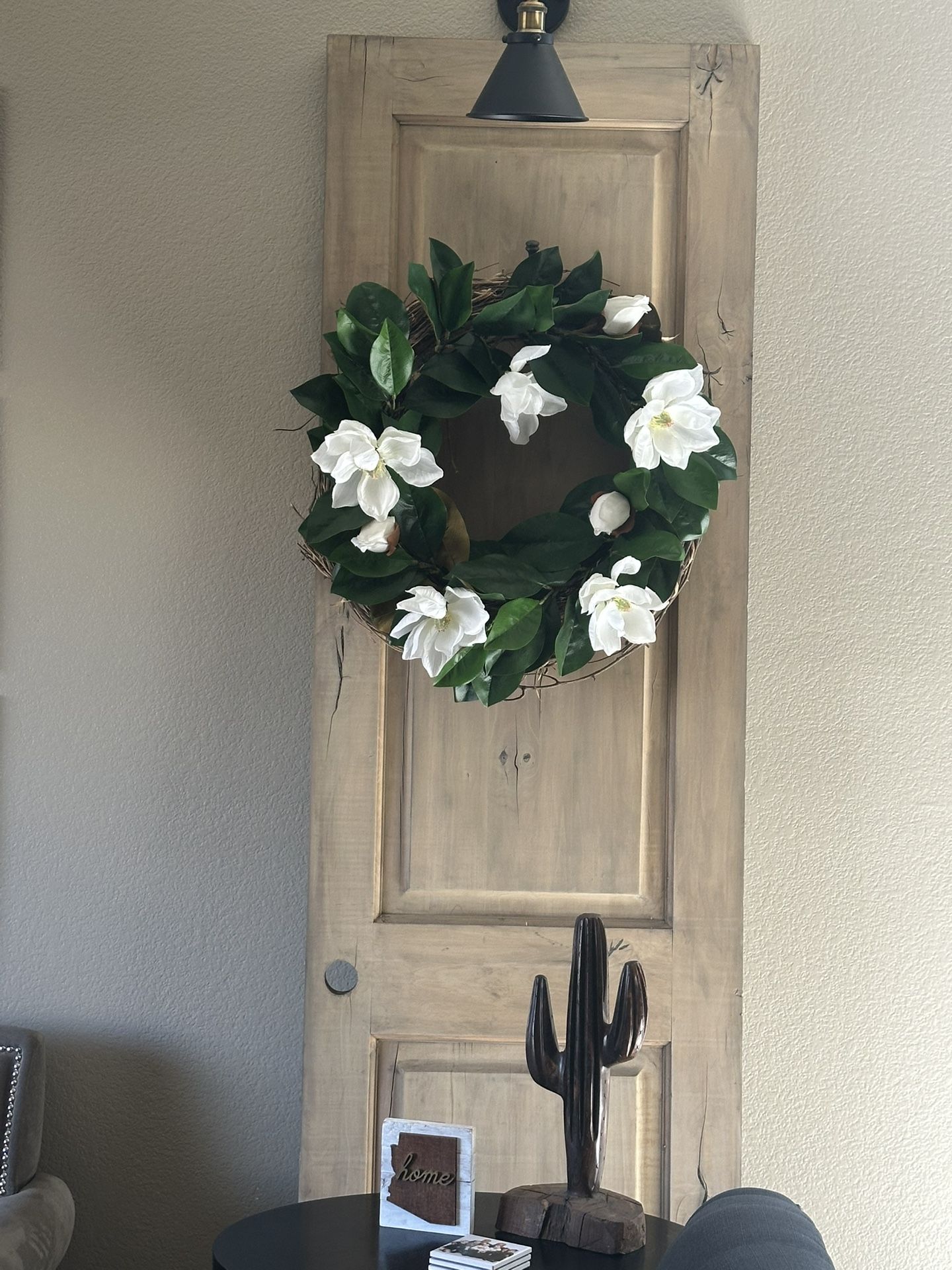 Old solid wood door