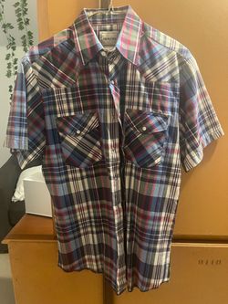 Frontier Plaid Western Snap Button Shirt