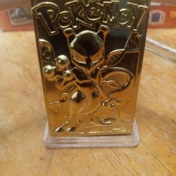 Original 1999. 24k Gold Plated Pokemon Card 