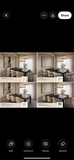 Velvet Dining Chairs Set of 6