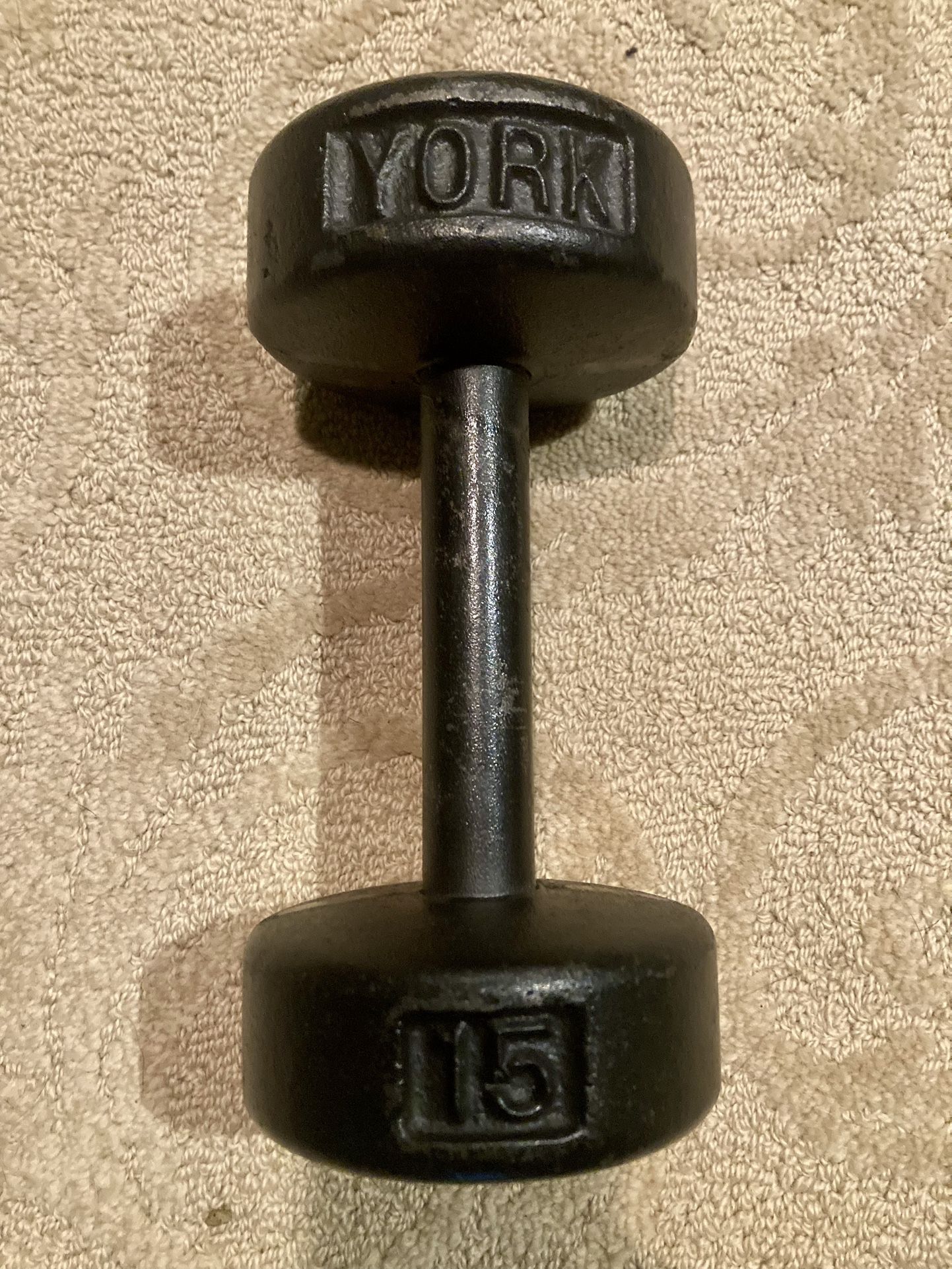 York Dumbbell 15# Round head