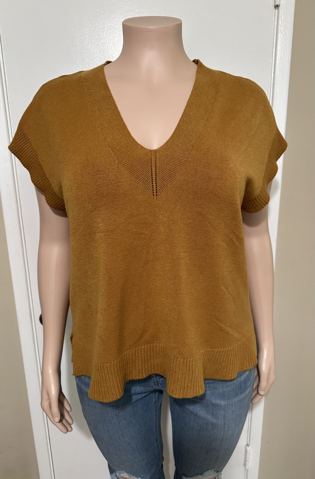 Cyrus Women’s Mustard Sweater Vest