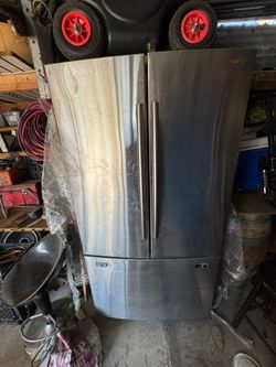 Grey Large Fridge Works