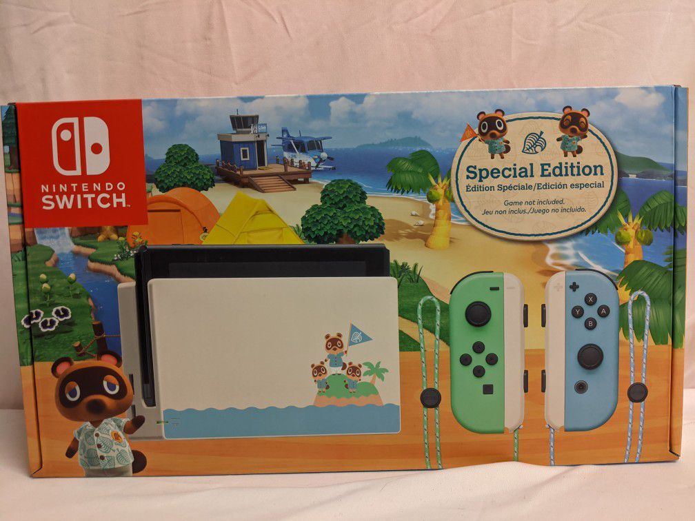 BRAND NEW IN BOX NINTENDO SWITCH ANIMAL CROSSING SPECIAL EDITION!