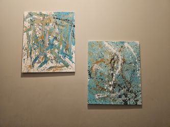 Abstract Canvas Paintings Set of 2