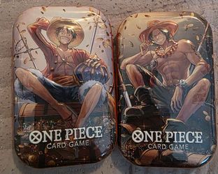 One Piece Tin Pack Set Vol 2. Luffy  & Ace