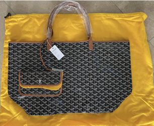 New Authentic Goyard Saint Louis GM Black/Tan Tote Bag for Sale in Rolling  Hills, CA - OfferUp