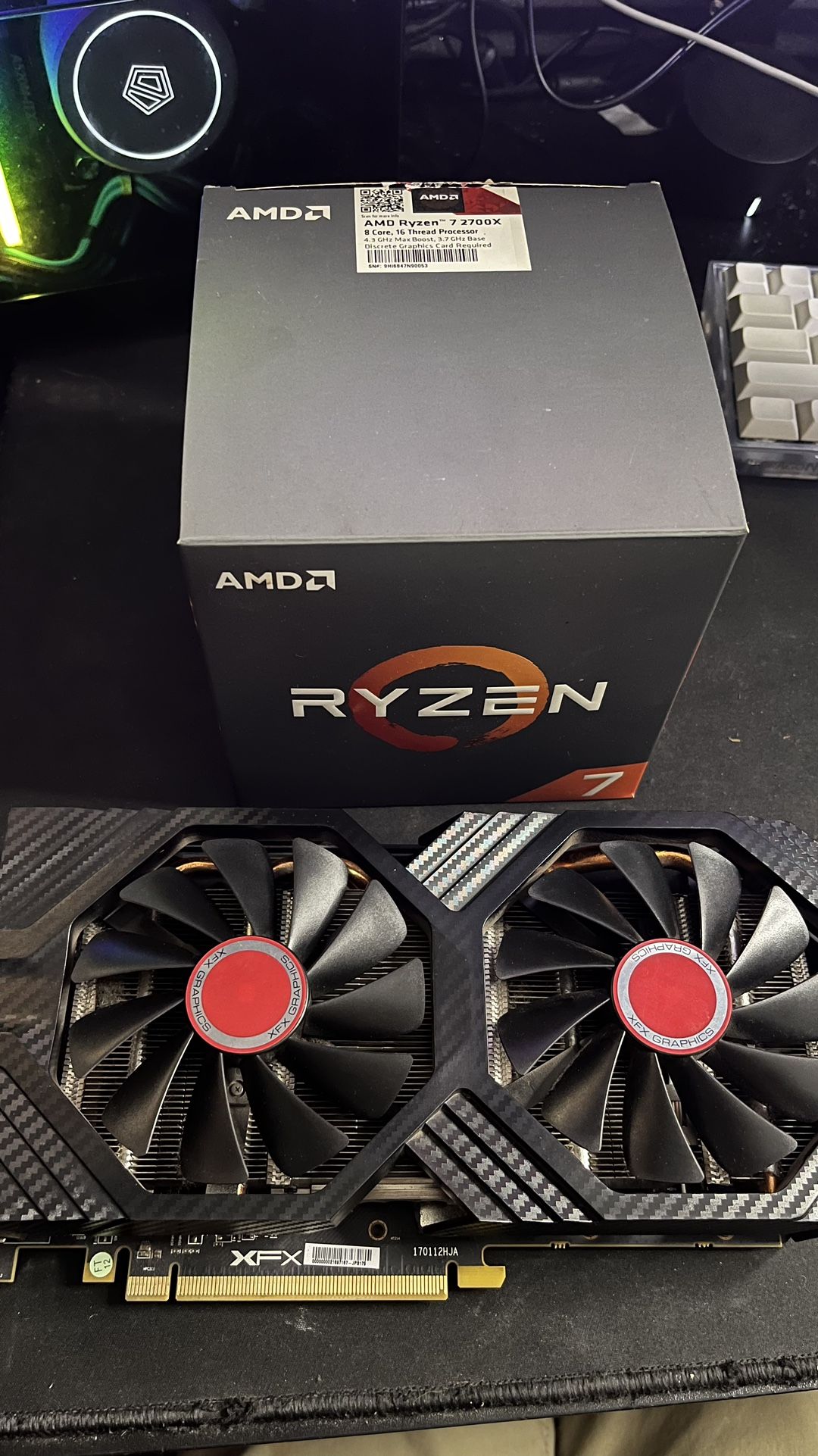 Ryzen 7 2700x + RX 580 8gb