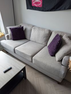 Akeiba Sofa (Wayfair) — Light Gray