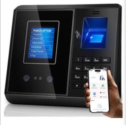 App Control, 5s Fast Connection, Fix Records, Custom Overtime, Lunch & Break Rules, 4 Payroll Reports, No Monthly Fee, 10 IC Cards Included, Fingerpri