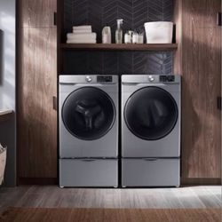 Samsung Universal Laundry Pedestal ( Platinum ) with Storage Drawer