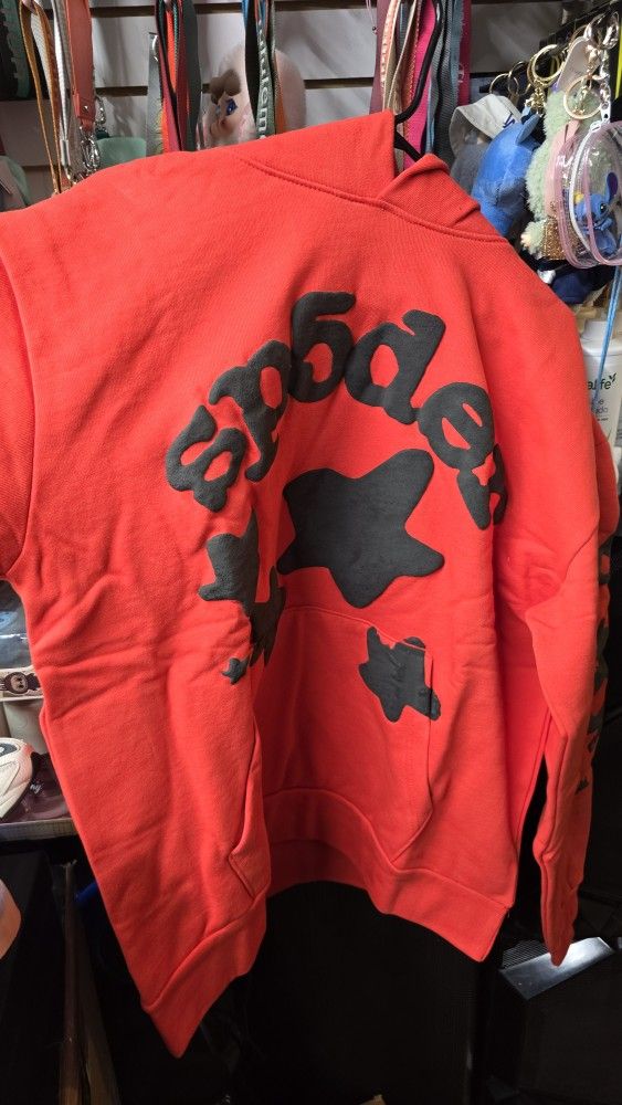 Spider Hoddie Red L,XL