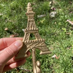 Gold Cast Iron Eiffel Tower Hook