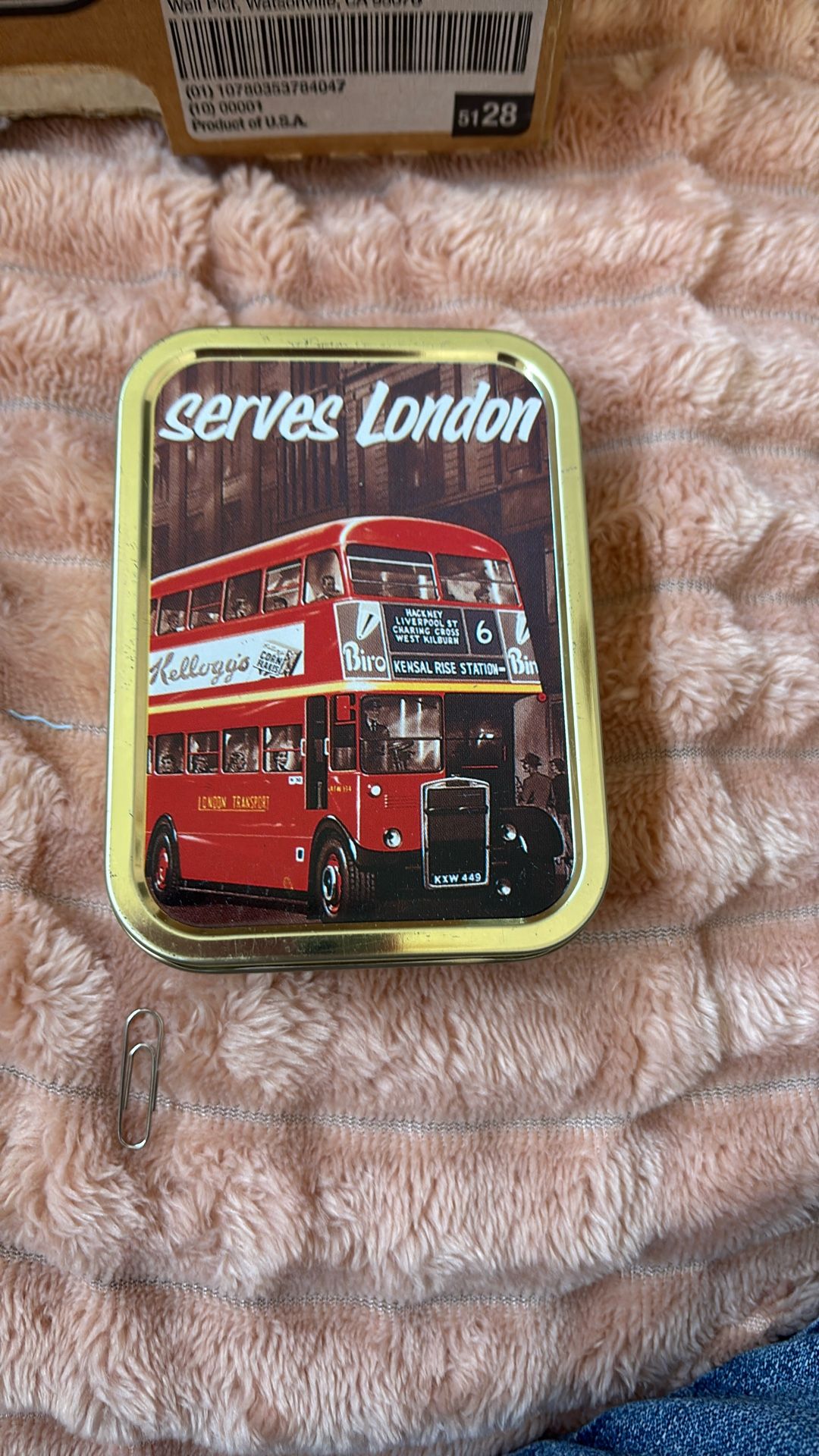 Nostalgic Double Decker Tobacco Tin Reproduction