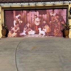 Garage door Christmas Banner 