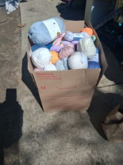 !! Box Of Assorted  Yarn Price For All