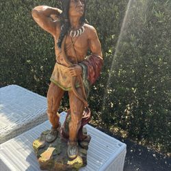 Native American statue 33” 27lbs