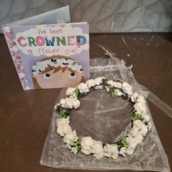 Flower Girl Book & Crown