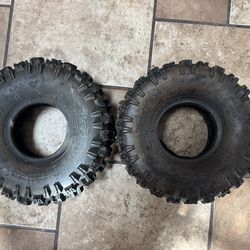 Snowblower Tires Like New 4.10 x 4. $20 Takes Both. You Must Pick Up
