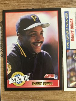  Barry Bonds  1991 Score Baseball Cards 2 Barry Bonds 