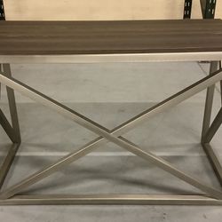 Silver Metal Frame Worksurface Desk (Palmetto)