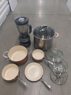Food net pot and pan set and a nutribullett