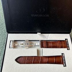 Longvadon Apple Watch Band Genuine Leather 