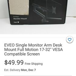 EVEO Full motion monitor mount 1