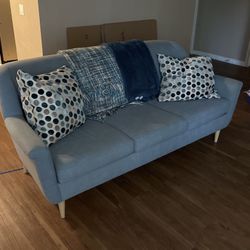 Retro Blue Couch