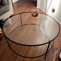 Modern Round Glass Coffee Table