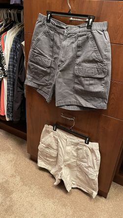 2 Savane Men’s Comfort Cotton Cargo Shorts 