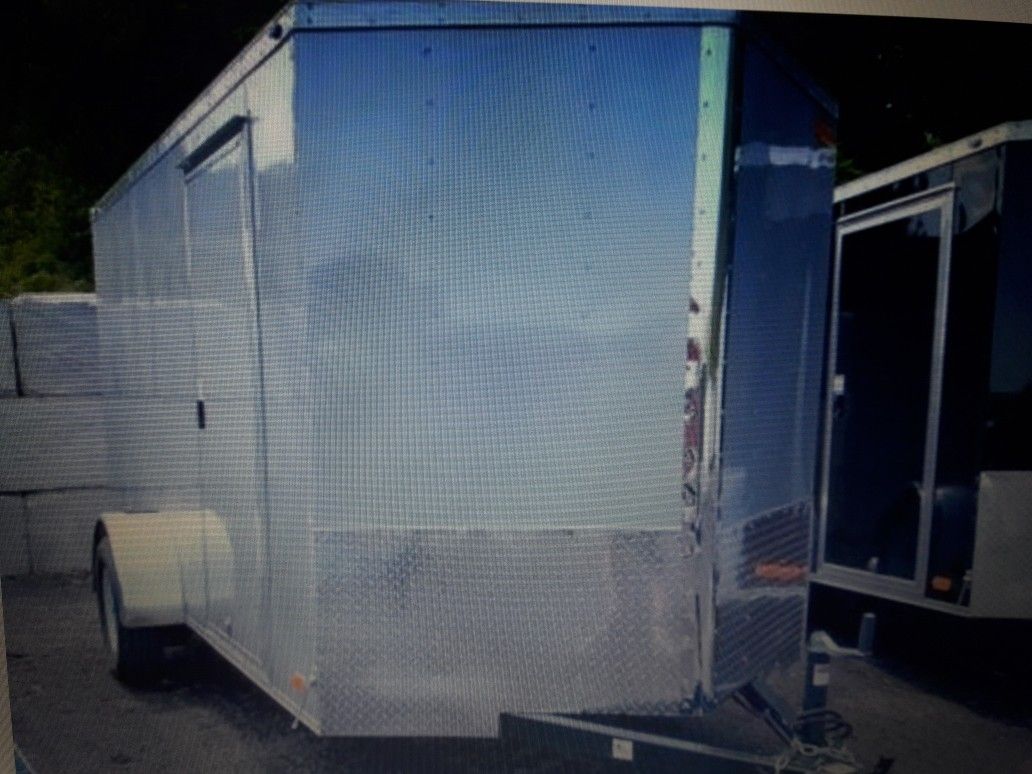 2021 AMERICAN HOMSTEADER V-NOSE 6' X 12' /78 " INTERIOR HEIGHT G V W R 2990 LBS + 78 " HIGH INTERIOR