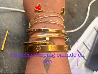 Pulsera laminada en 14k