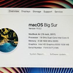 Mac Book Air 13”, 2017