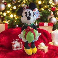 25” Disney Singing MinneyMouse Plush Standing Xmas Santa Doll Door Greeter
sings here comes santa clause 